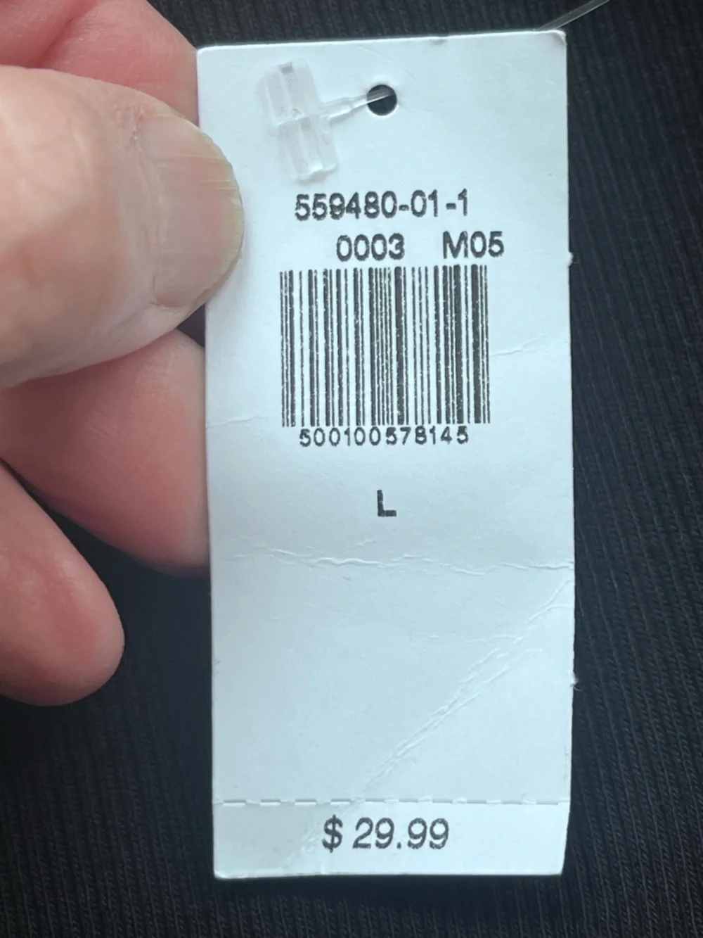 Old Navy Ribbed Knit Tank Dress LBD Size Large Black Stretch Racerback Basic NWT - Picture 4 of 8